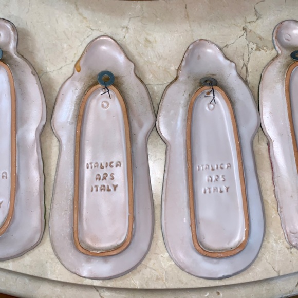 Vintage Italian ARS hand painted spoon rest ladies - Picture 4 of 5